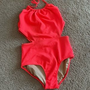 Old Navy one piece swimsuit. Coral /orange XL
